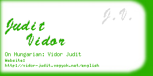 judit vidor business card